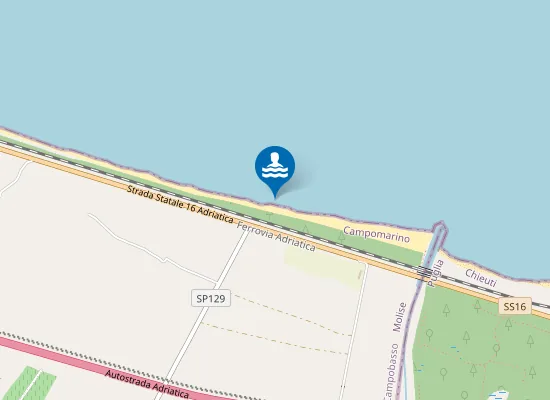 Map of SS.16 SVINCOLO NUOVA CLITERNIA