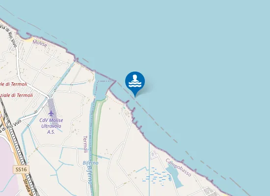 Map of 250 M. SUD FOCE BIFERNO