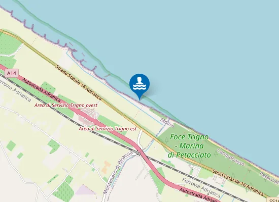 Map of 500 M. NORD MERGOLO