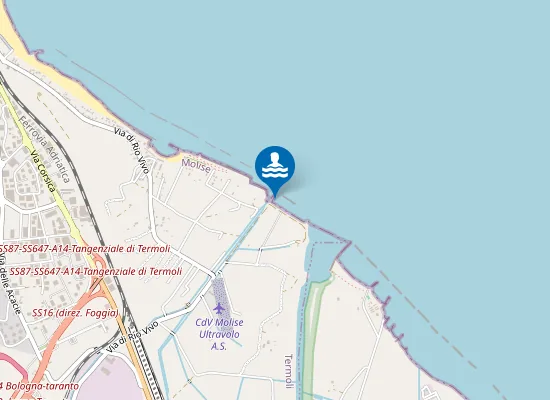 Map of 400 M NORD FOCE BIFERNO