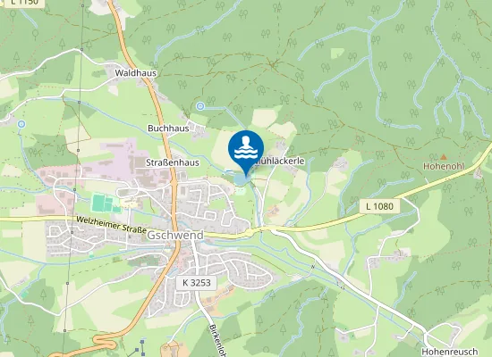 Map of GSCHWEND NATURBADESEE