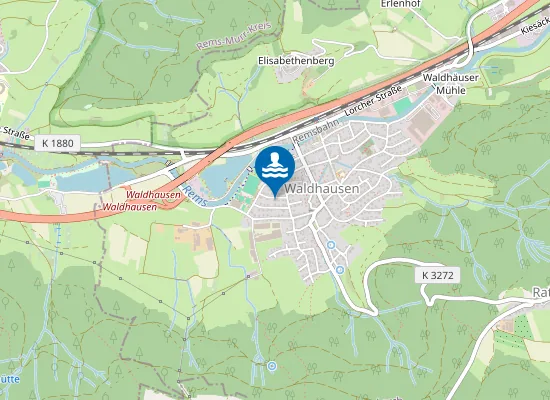 Map of WALDHAUSEN BAGGERSEE