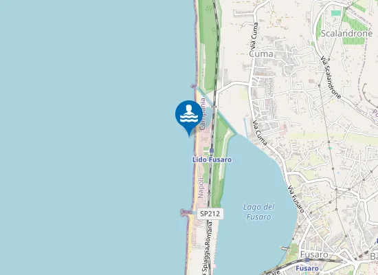 Map of SPIAGGIA ROMANA-COLONIA VESCOVILE