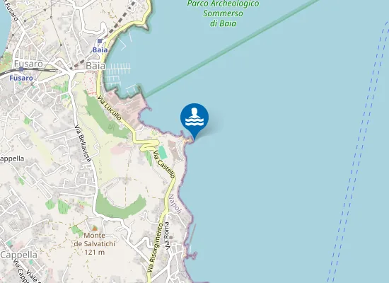 Map of SPIAGGIA DEL CASTELLO DI BAIA