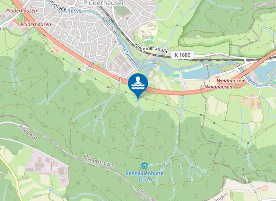 Map of PLUEDERHAUSEN BADESEE PLUEDERHAUSEN