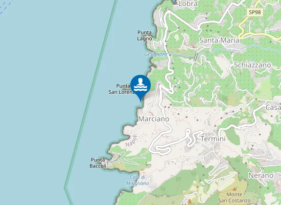 Map of PUNTA S.LORENZO