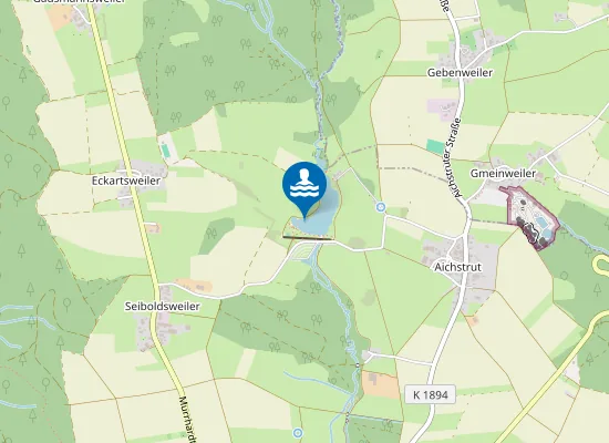 Map of WELZHEIM AICHSTRUTERSEE