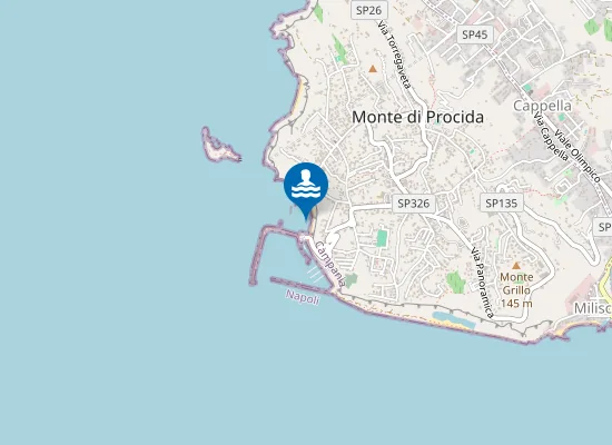 Map of SPIAGGIA ACQUAMORTA