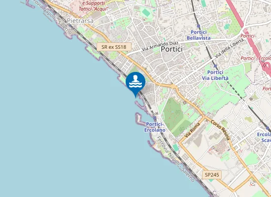 Map of SPIAGGIA LATO VILLA BOEUF