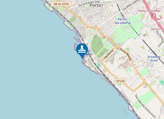 Map of SPIAGGIA LIBERA MORTELLE