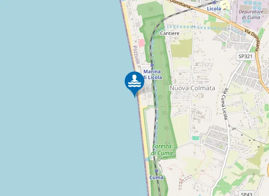 Map of STAZIONE MARINA DI LICOLA