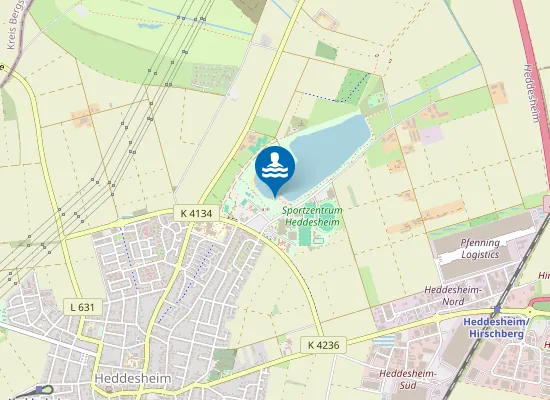 Map of HEDDESHEIM BAGGERSEE
