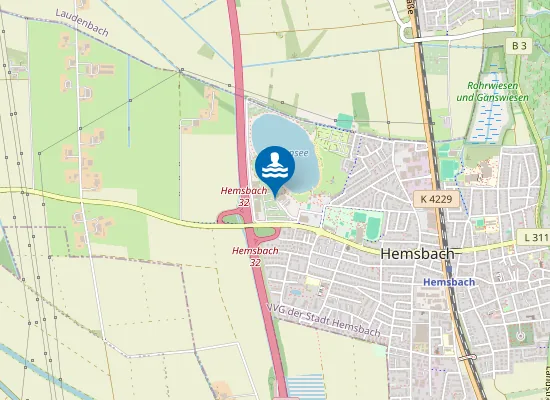 Map of HEMSBACH WIESENSEE