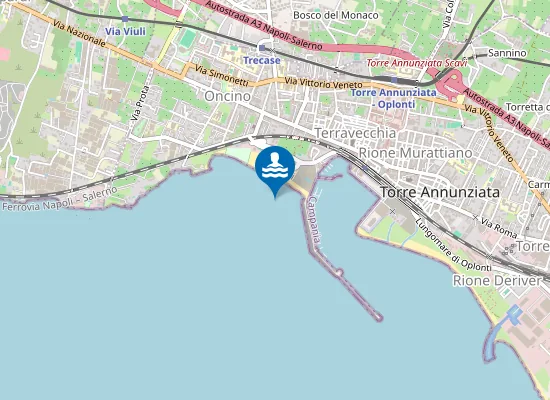 Map of SPIAGGIA MOLO DI PONENTE