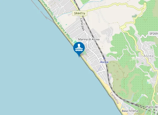 Map of MARINA DI ASCEA