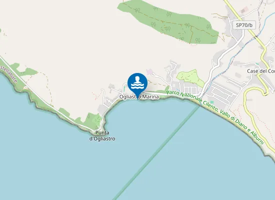 Map of OGLIASTRO MARINA