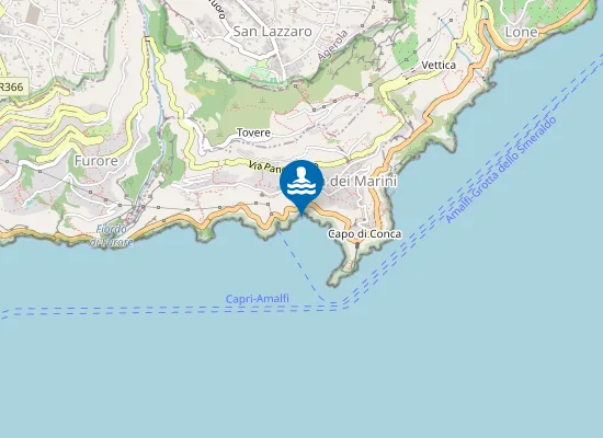 Map of CONCA DEI MARINI