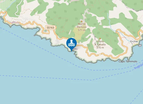 Map of TORRE NORMANNA DI CAPO D'ORSO