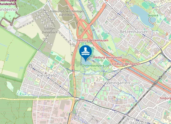 Map of WEINGARTEN DIETENBACHSEE