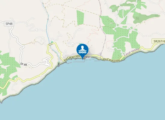 Map of TRA TORRE LA PUNTA E PIOPPI