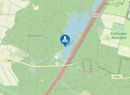 Map of OPFINGEN GROSSER OPFINGER SEE