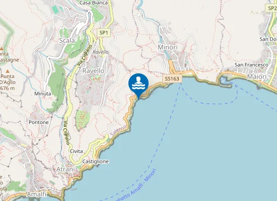 Map of SPIAGGIA MARMORADA