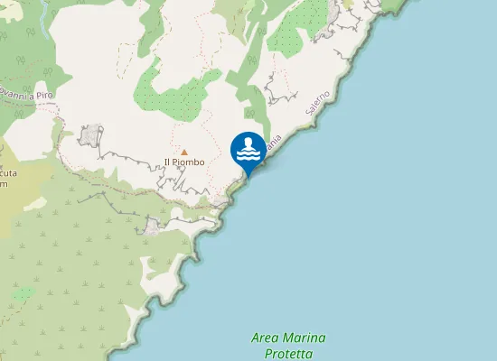 Map of DA SPIAGGIA DEI FRANCESI A SPIAGGIA DEI GABBIANI