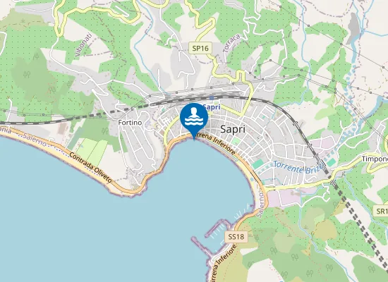 Map of LUNGOMARE DI SAPRI