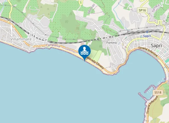 Map of SPIAGGIA LIBERA MARINA DELL'ULIVETO