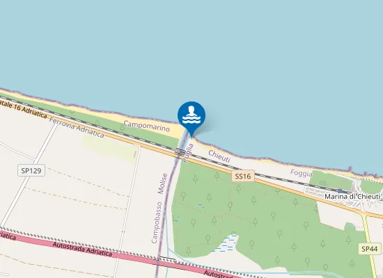 Map of FOCE SACCIONE (30 MT A DESTRA)