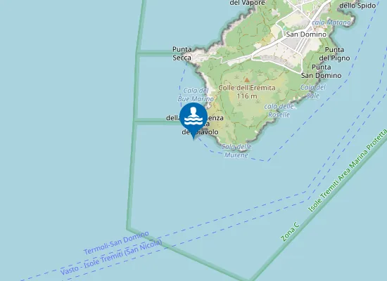 Map of ISOLA S. DOMINO FARO
