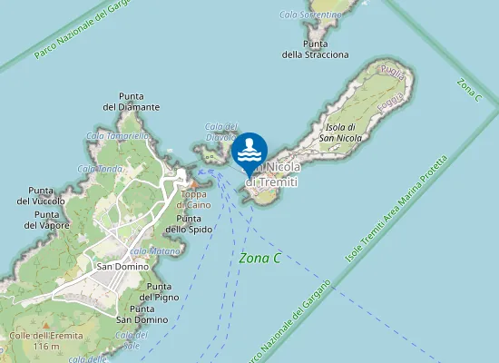 Map of ISOLA S. NICOLA PORTICCIOLO
