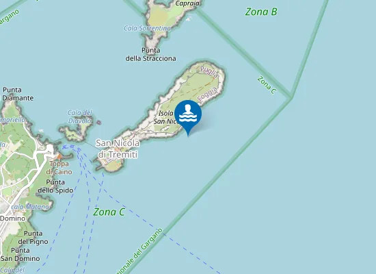 Map of ISOLA S. NICOLA DISSALATORE