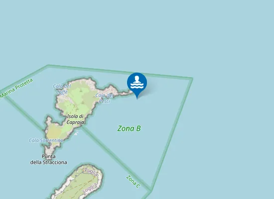 Map of ISOLA CAPRAIA PUNTA SECCA