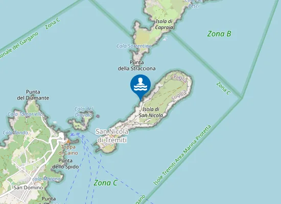 Map of ISOLA S. NICOLA - TRE SCOGLI