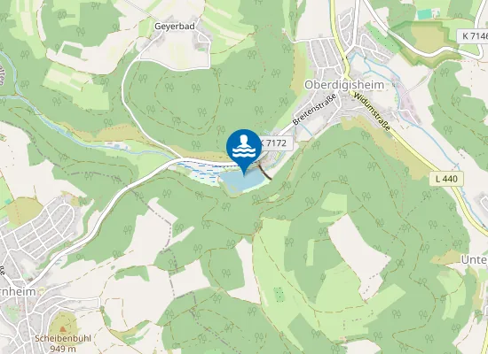 Map of OBERDIGISHEIM STAUSEE