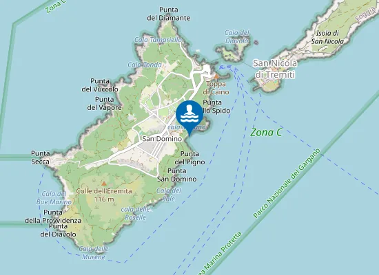 Map of IS.S.DOMINO 1400 MT A DX P.091