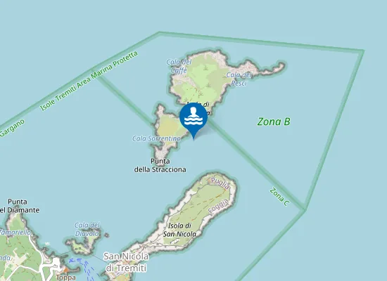 Map of IS. CAPRAIA 800 MT A DX P. 240