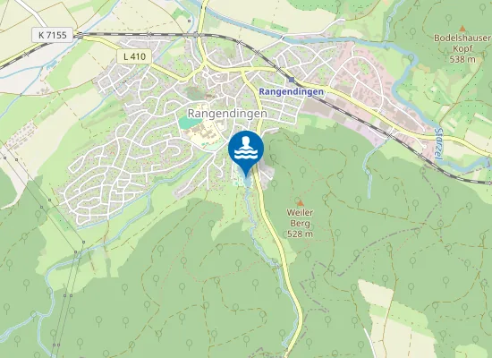 Map of RANGENDINGEN STAUSEE