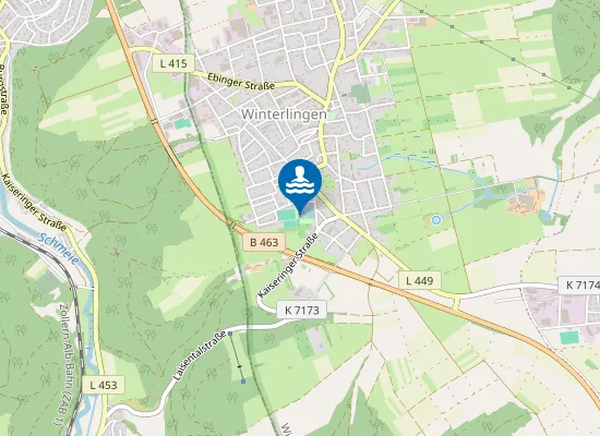 Map of WINTERLINGEN NATURBAD