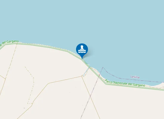 Map of FOCE CANIGLIA DI SOTTO - 100 M. SN FOCE