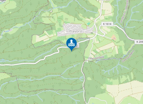 Map of BIBERSFELD STARKHOLZBACHER SEE