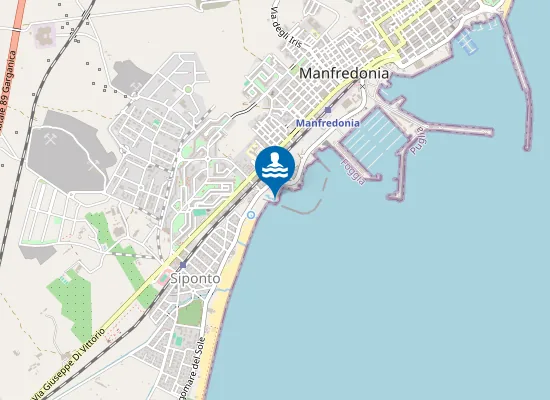 Map of EX FOGNA MANFREDONIA 30 MT SN