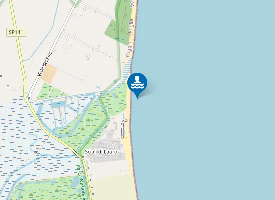 Map of FOCE FIUME CANDELARO 300 MT DX