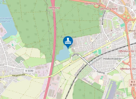 Map of OFFENBURG BURGERWALDSEE