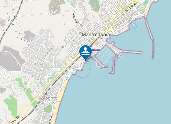 Map of 550 M SX SCARICO EX FOGNA AMERICANA