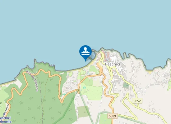 Map of HOTEL MORCAVALLO - PESCHICI