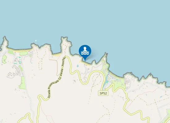 Map of GROTTA DEL TURCO - 800 MT DX P.153