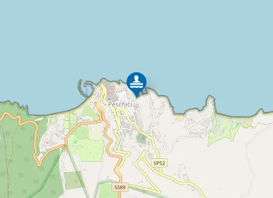 Map of 200 M DX P.152 E 500 M DX SC.FOGNA