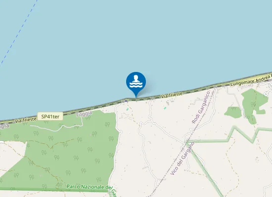 Map of CANALE ASCIATAZZA - 200 M. DX DELLA FOCE